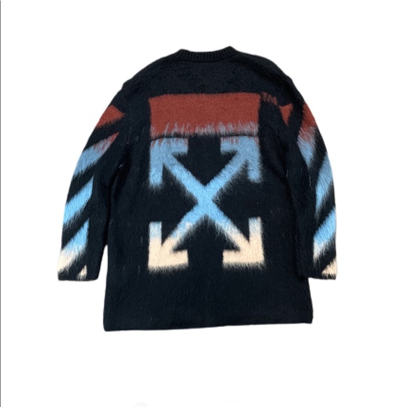 Off-White mohair and wool-blend signature sweater - Picture 2 of 9